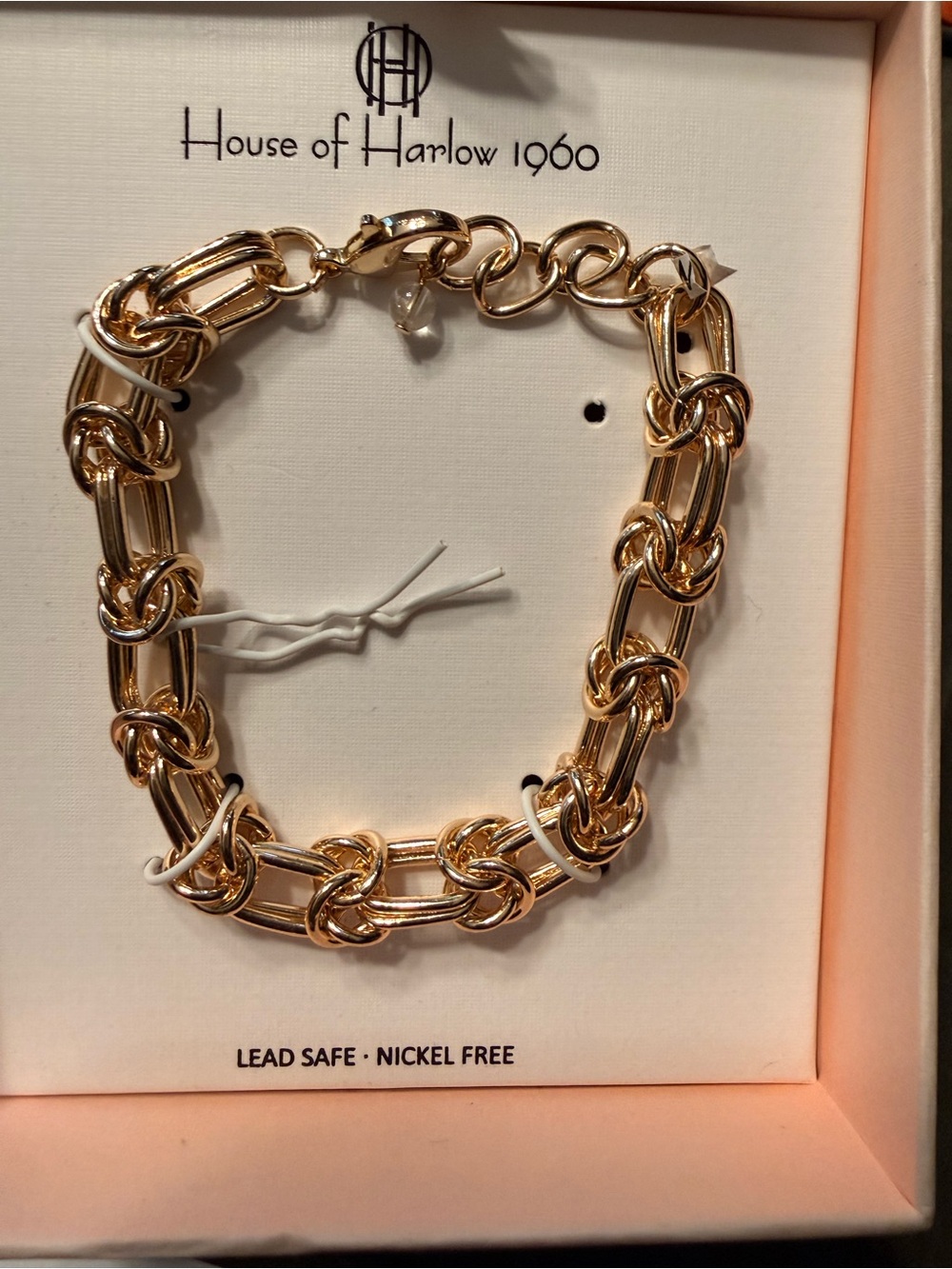 House of Harlow 1960 gold-tone chain-link bracelet